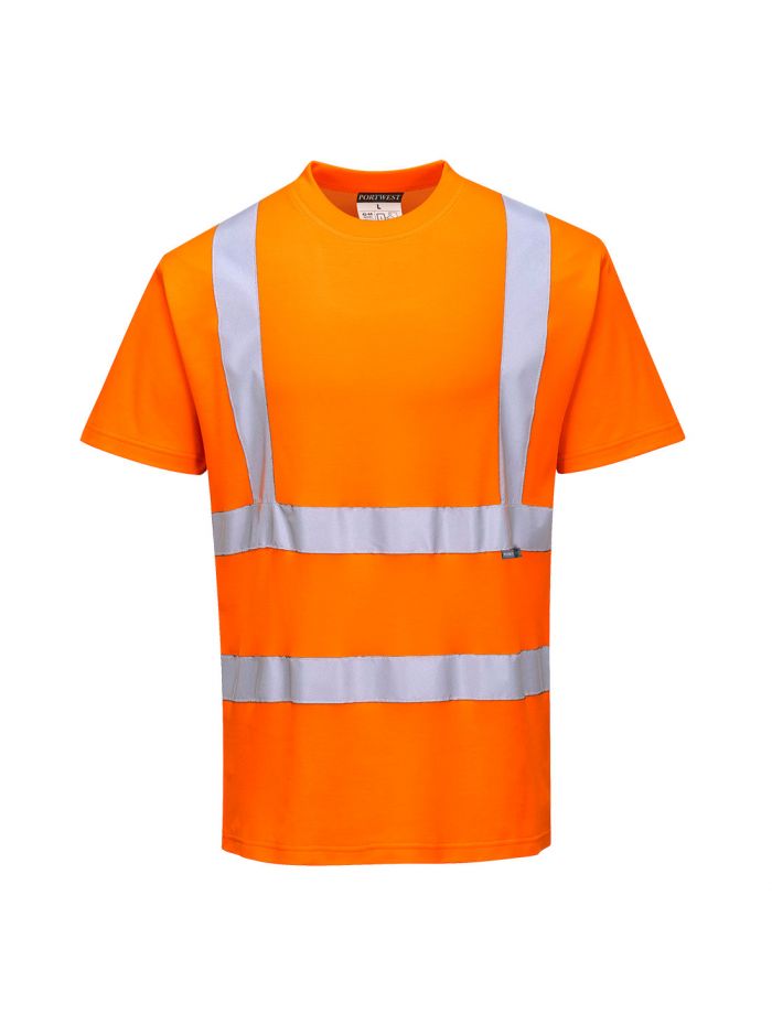 Cotton Comfort Short Sleeve T-Shirt, 4XL, R, Orange