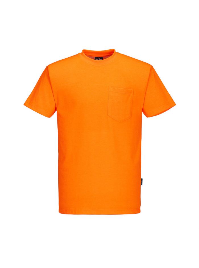 Non ANSI Cotton Blend T-Shirt, 4XL, R, Orange