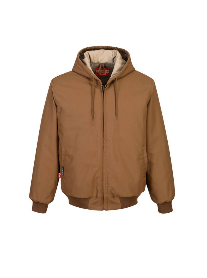 DuraDuck Flame Quilt Lined Jacket, 4XL, R, Brown