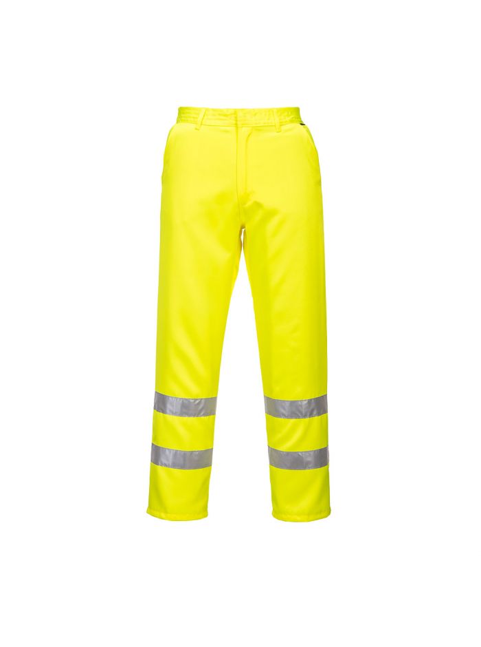 Hi-Vis Polycotton Pants, L, R, Yellow