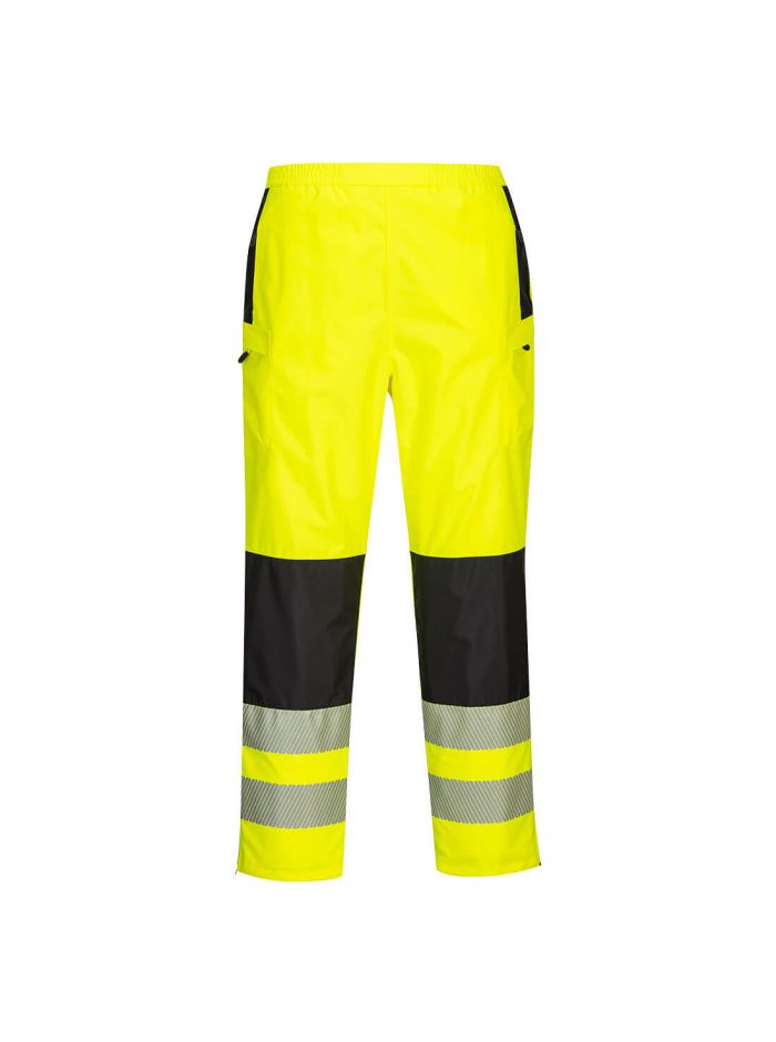 PW3 Hi-Vis Women's Rain Pants, L, R, Yellow/Black