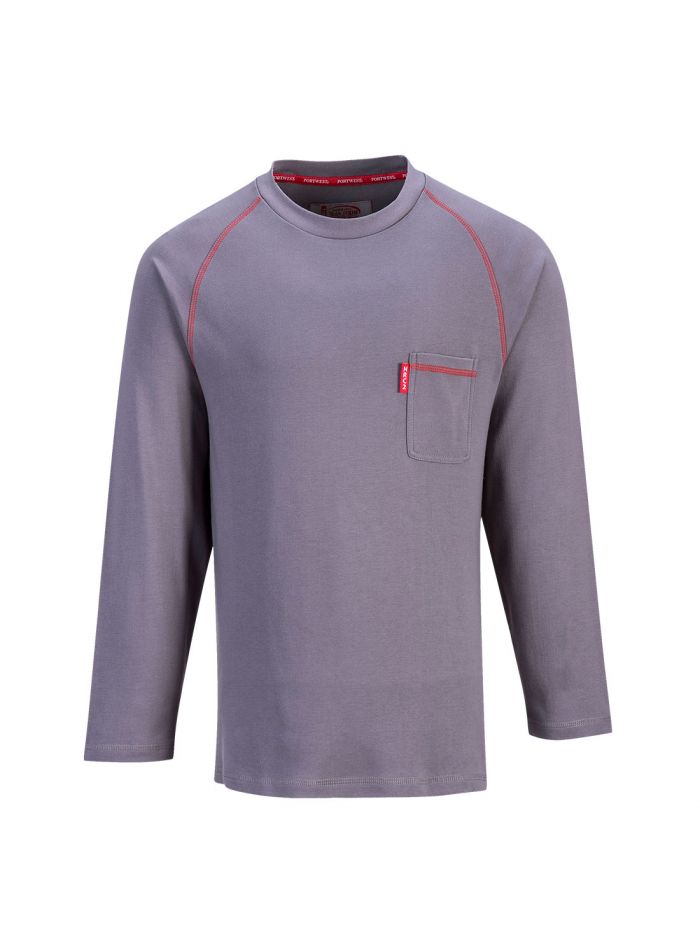 Bizflame FR Crew Neck, 4XL, R, Gray
