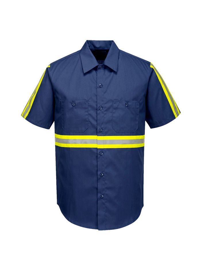 Iona Xtra Short Sleeve Shirt, 4XL, R, Navy