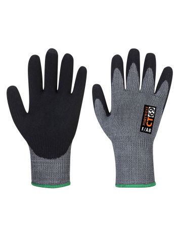 CT Cut F7 Nitrile, L, R, Gray/Black