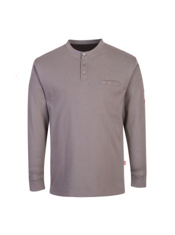 FR Antistatic Henley, 4XL, R, Gray