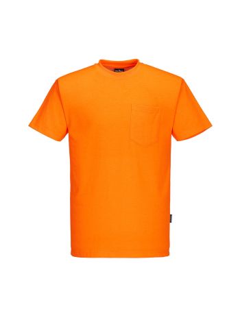 Non ANSI Cotton Blend T-Shirt, 4XL, R, Orange