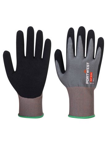CT Cut D18 Nitrile, L, R, Gray/Black