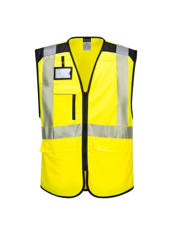 PW3 Hi-Vis Executive Vest, 4XL, R, Yellow/Black