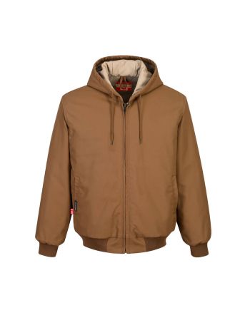 DuraDuck Flame Quilt Lined Jacket, 4XL, R, Brown