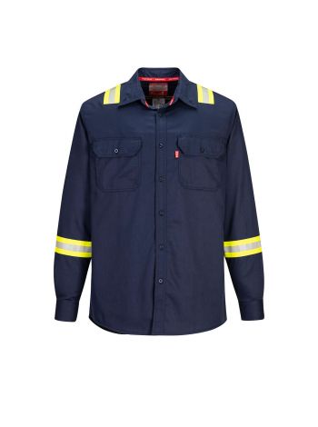 Bizflame 88/12 FR Taped Shirt , 4XL, R, Navy