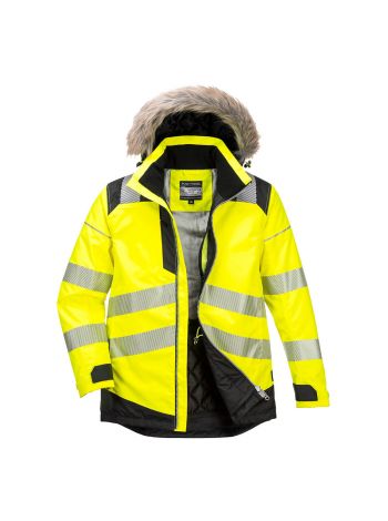 PW3 Hi-Vis Winter Parka Jacket, 4XL, R, Yellow/Black
