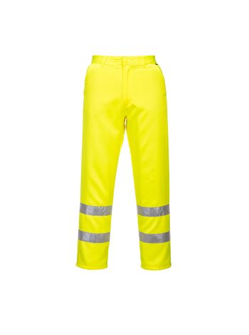 Hi-Vis Polycotton Pants, L, R, Yellow
