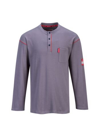 Bizflame FR Henley, 4XL, R, Gray