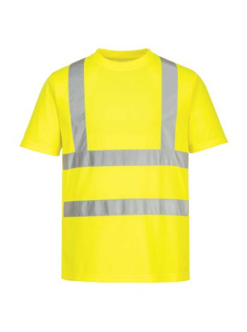 Eco Hi-Vis Short Sleeve T-Shirt (6 Pack), 4XL, R, Yellow
