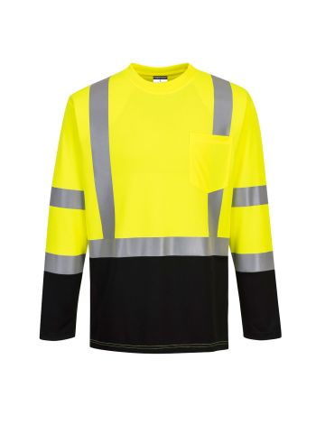 Laguna Long Sleeve T-Shirt, 4XL, R, Yellow/Black