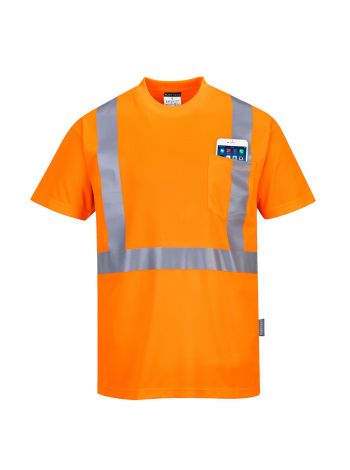 Hi-Vis Pocket T-Shirt, 4XL, R, Orange