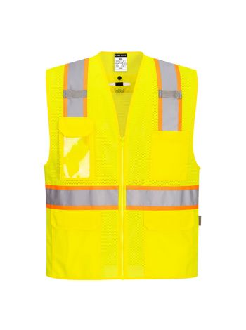 Fall Protection Vest, 4XL, R, Yellow