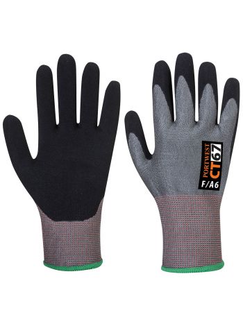 CT Cut F13 Nitrile, L, R, Gray/Black