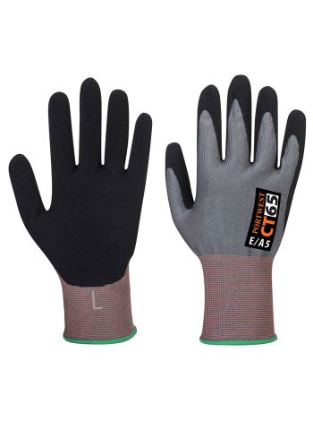 CT Cut E15 Nitrile, L, R, Gray/Black