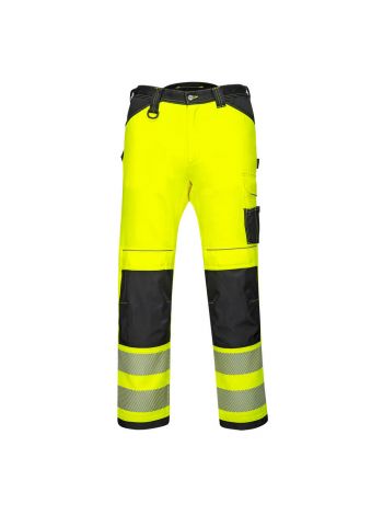 PW3 Hi-Vis Women's Stretch Work Pants, 26, R, Yellow/Black
