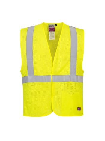 ARC Rated FR Mesh Vest, 4XL, R, Yellow